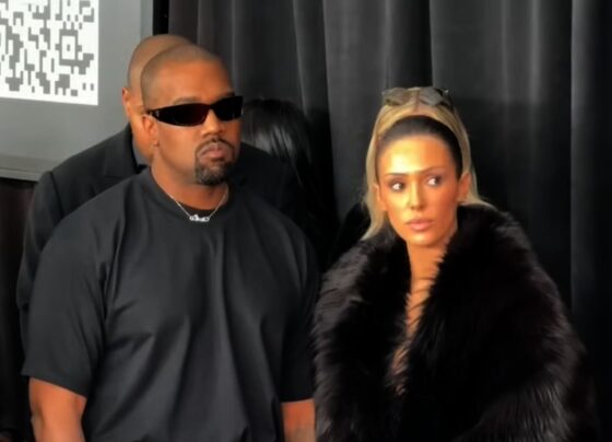 Kanye West e Bianca Censori no Grammy 2025