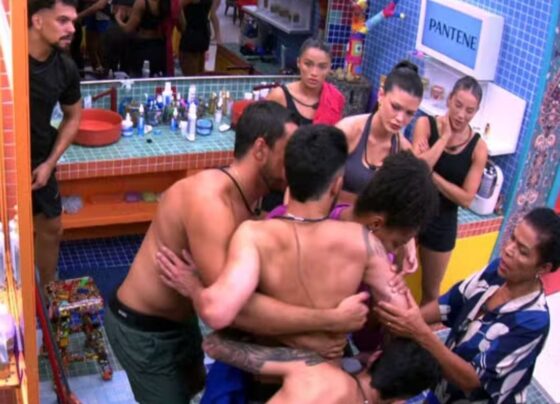 João Pedro no banheiro do BBB 25