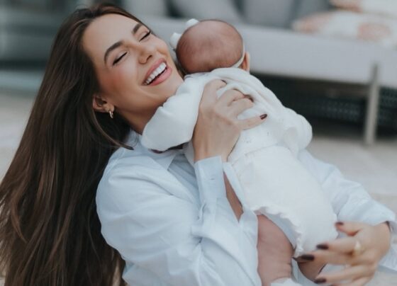 Jade Magalhães e a filha
